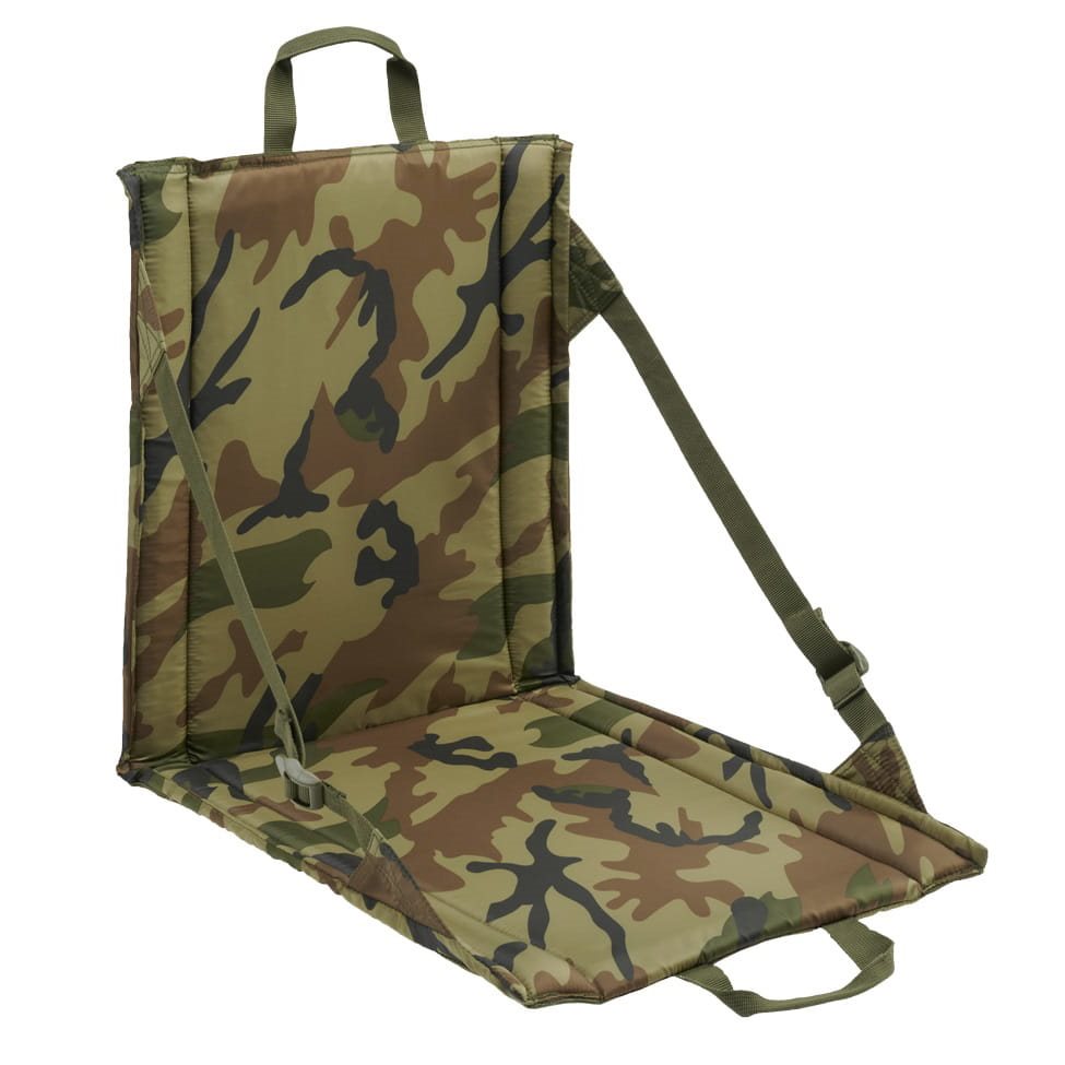 Podsedák FOLDABLE skládací WOODLAND, cojín plegable de poliéster resistente para sentarse en el suelo