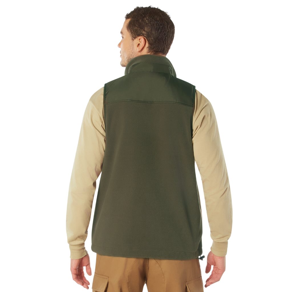 Chaleco fleece táctico SPEC OPS verde, cálido y perfil bajo