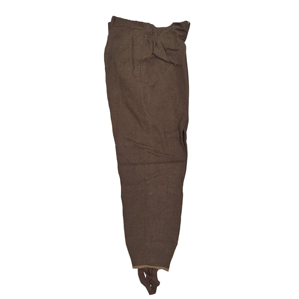 Pantalones de lana búlgaros marrón - original militar 969262