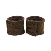 Clips para pantalones de lana búlgaros marrones - original militar