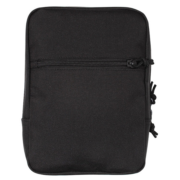 Funda para arma MOLLE negra para porte oculto con cremallera y bolsillo exterior