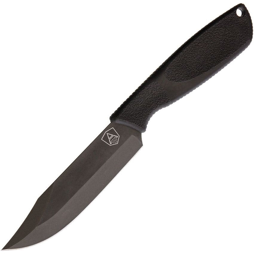 Cuchillo SPEC PLUS ALPHA SURVIVAL de hoja fija clip point en acero 1075 con mango de goma sintética