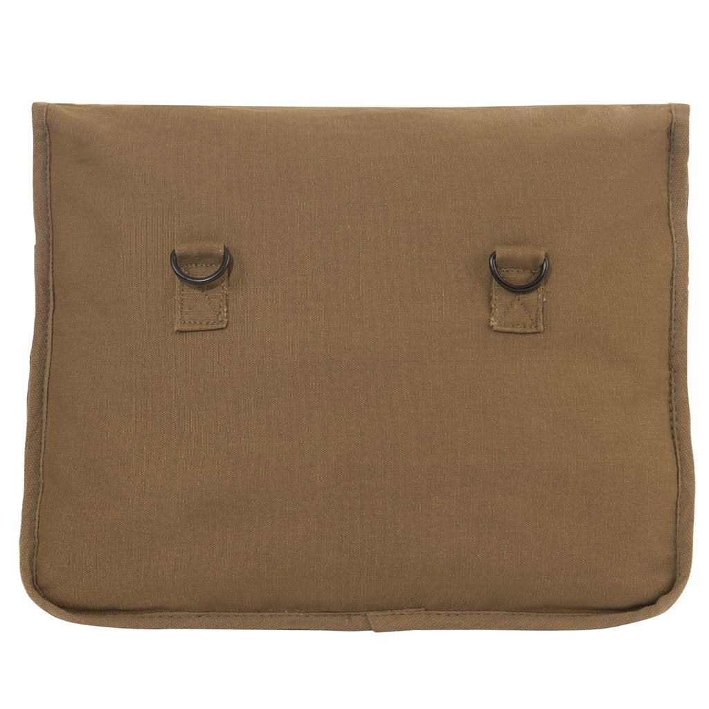 Bandolera Paratrooper vintage verde de lona de algodón, amplia y práctica para llevar documentos y libros