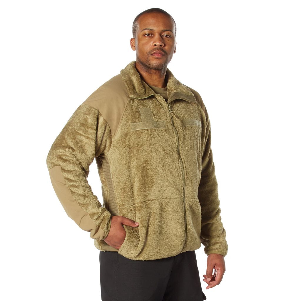 Chaqueta polar ECWC GEN III color TAN - muy cálida y versátil, usable sola o como forro ECWS