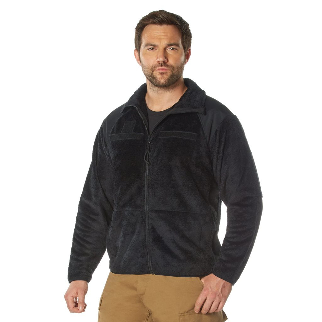 Chaqueta fleece ECWCS Gen III Level 3 negra, muy cálida, uso independiente o como forro