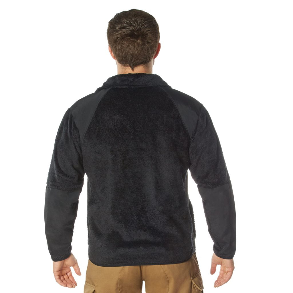 Chaqueta fleece ECWCS Gen III Level 3 negra, muy cálida, uso independiente o como forro