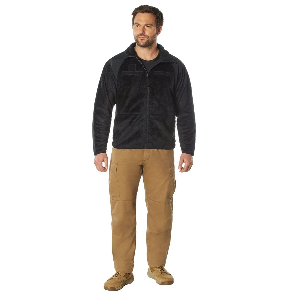Chaqueta fleece ECWCS Gen III Level 3 negra, muy cálida, uso independiente o como forro