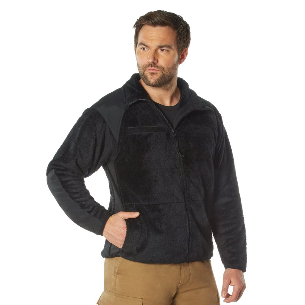 Chaqueta fleece ECWCS Gen III Level 3 negra, muy cálida, uso independiente o como forro