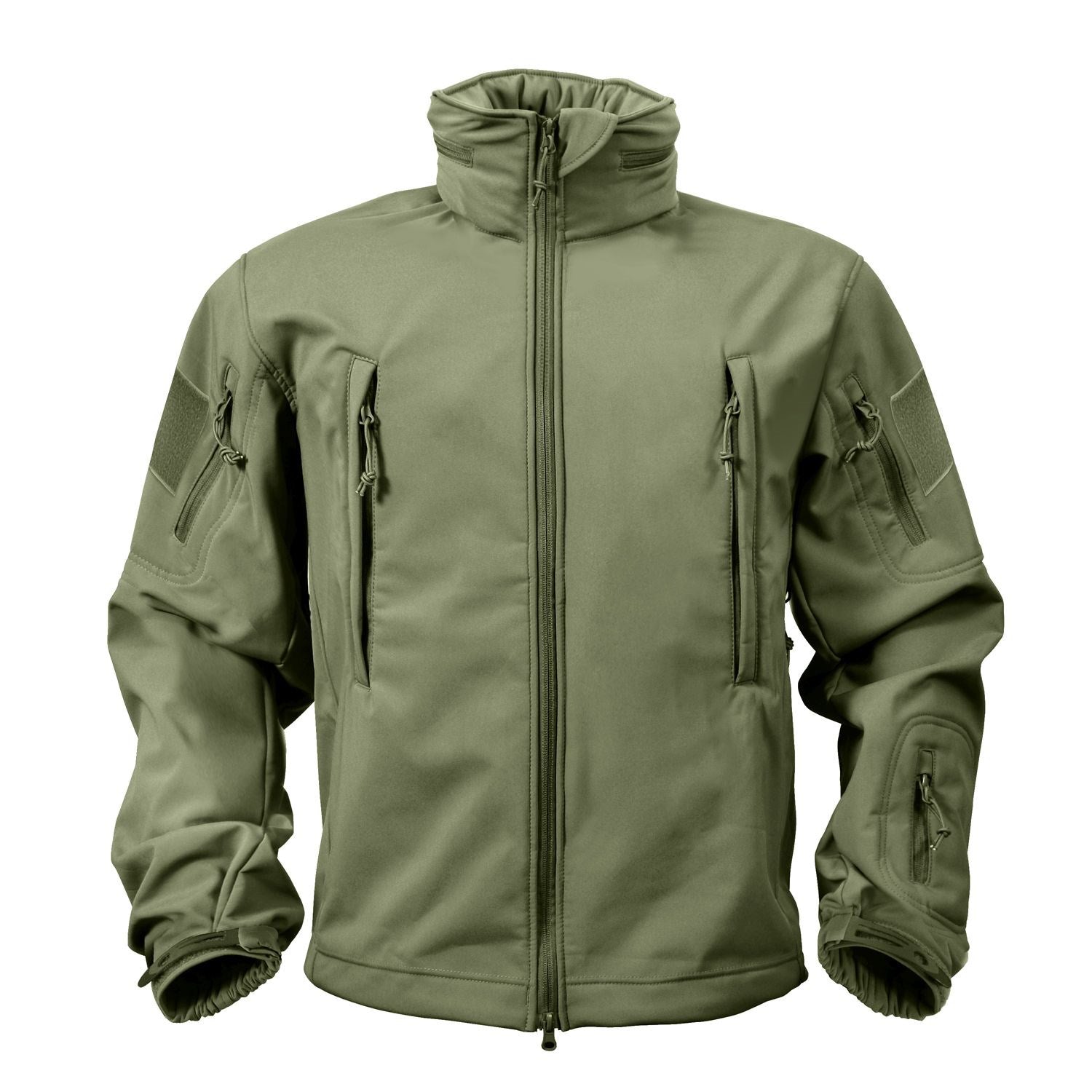 Chaqueta Tactical softshell verde con capucha