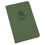 Bloc impermeable TACTICAL Field Book verde, 160 páginas, tapas resistentes
