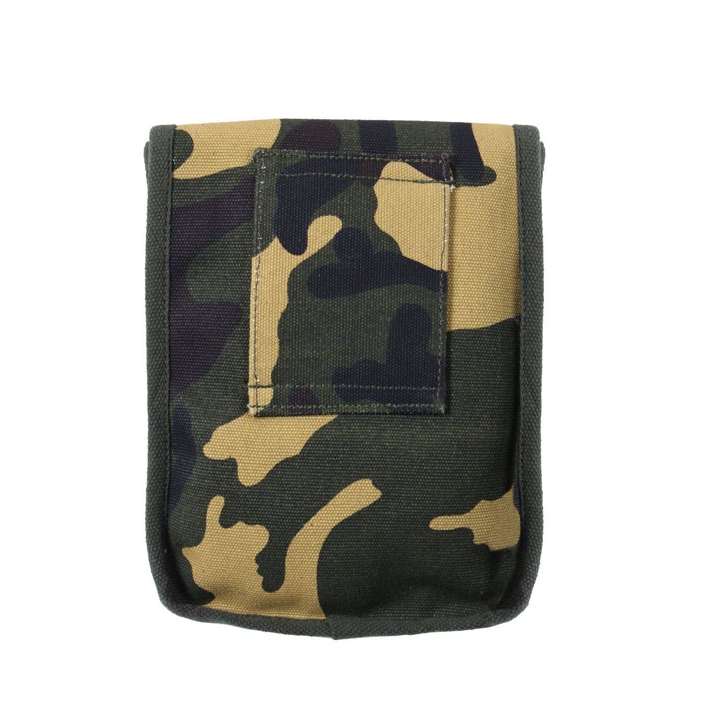 Funda CANVAS grande Coyote de lona de algodón con dos bolsillos y cierre metálico