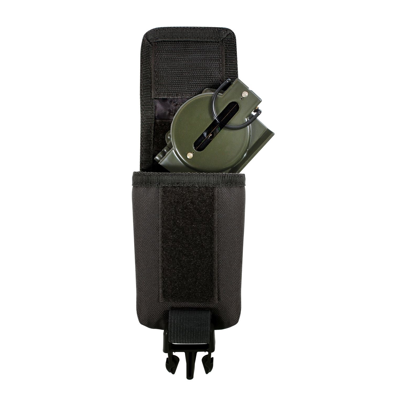 Funda MOLLE negra para brújula o GPS