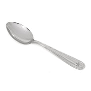Cuchara grande italiana Inoxriv de acero inoxidable brillante, mango decorado, 230 mm