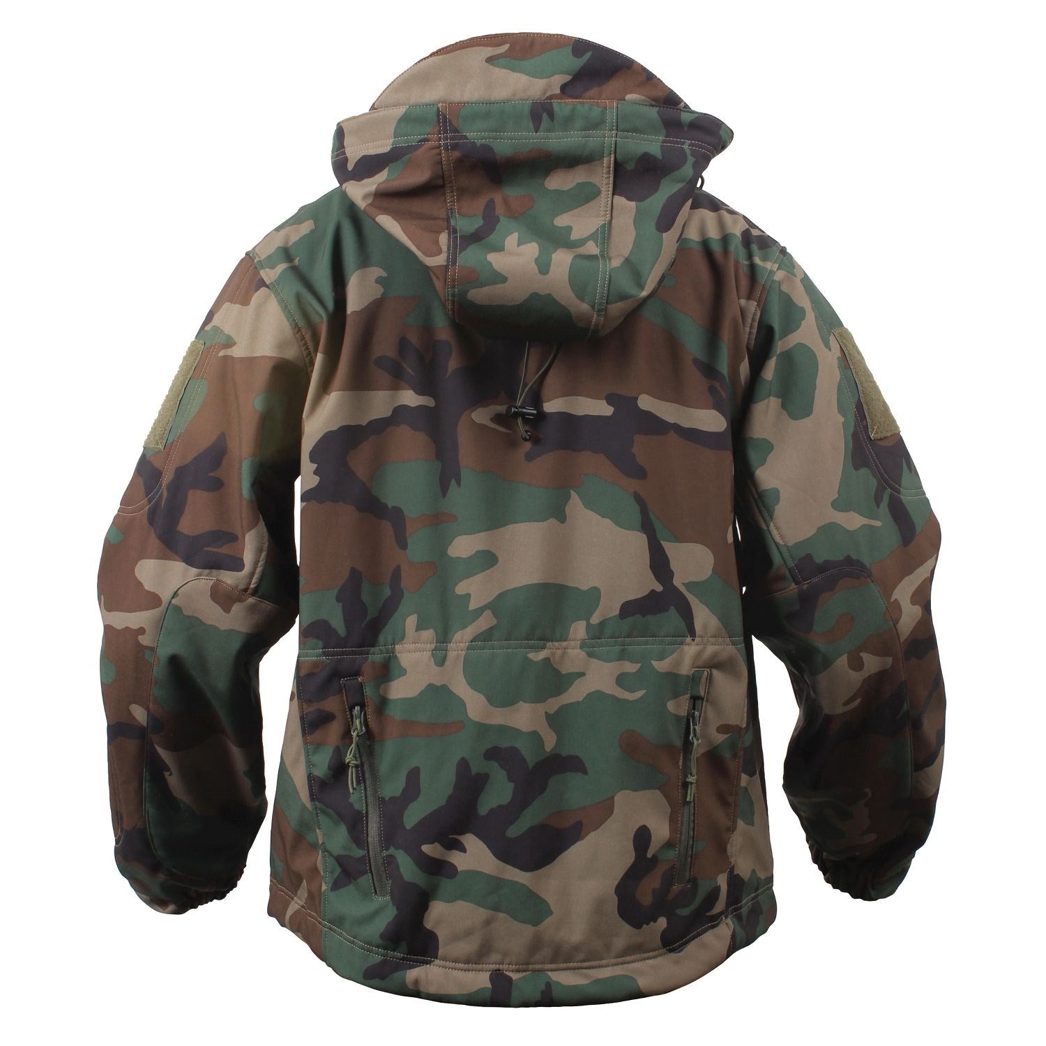 Chaqueta Táctica Softshell Woodland con capucha