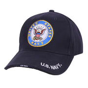 Gorra béisbol US NAVY Deluxe con visera sándwich y bordado frontal