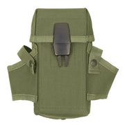 Funda táctica verde para 3 cargadores M16 y 2 granadas, incluye 2 clips ALICE