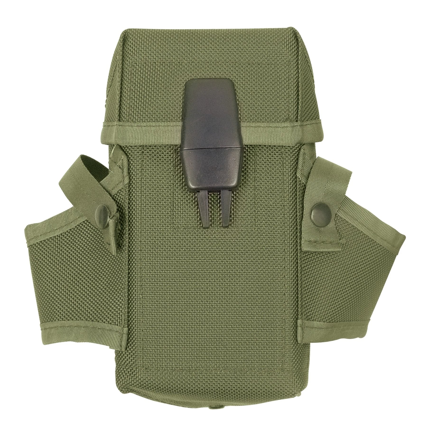 Funda táctica verde para 3 cargadores M16 y 2 granadas, incluye 2 clips ALICE