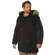 Foto de Bunda VAGE N-3B negra, parka de algodón estilo vintage