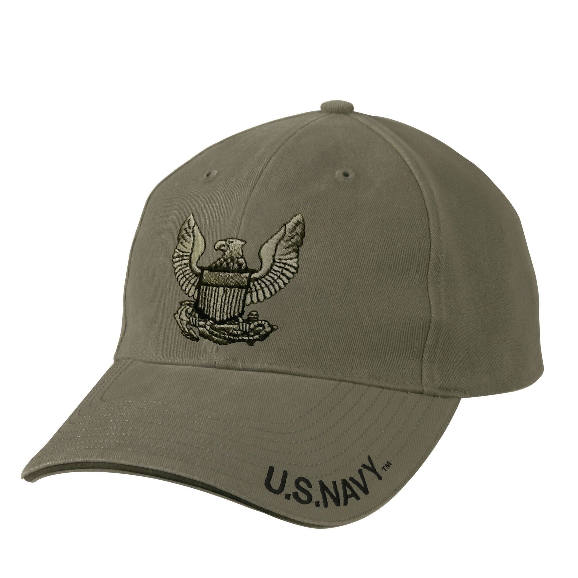 Gorra U.S. NAVY EAGLE vintage verde con bordado y visera sandwich