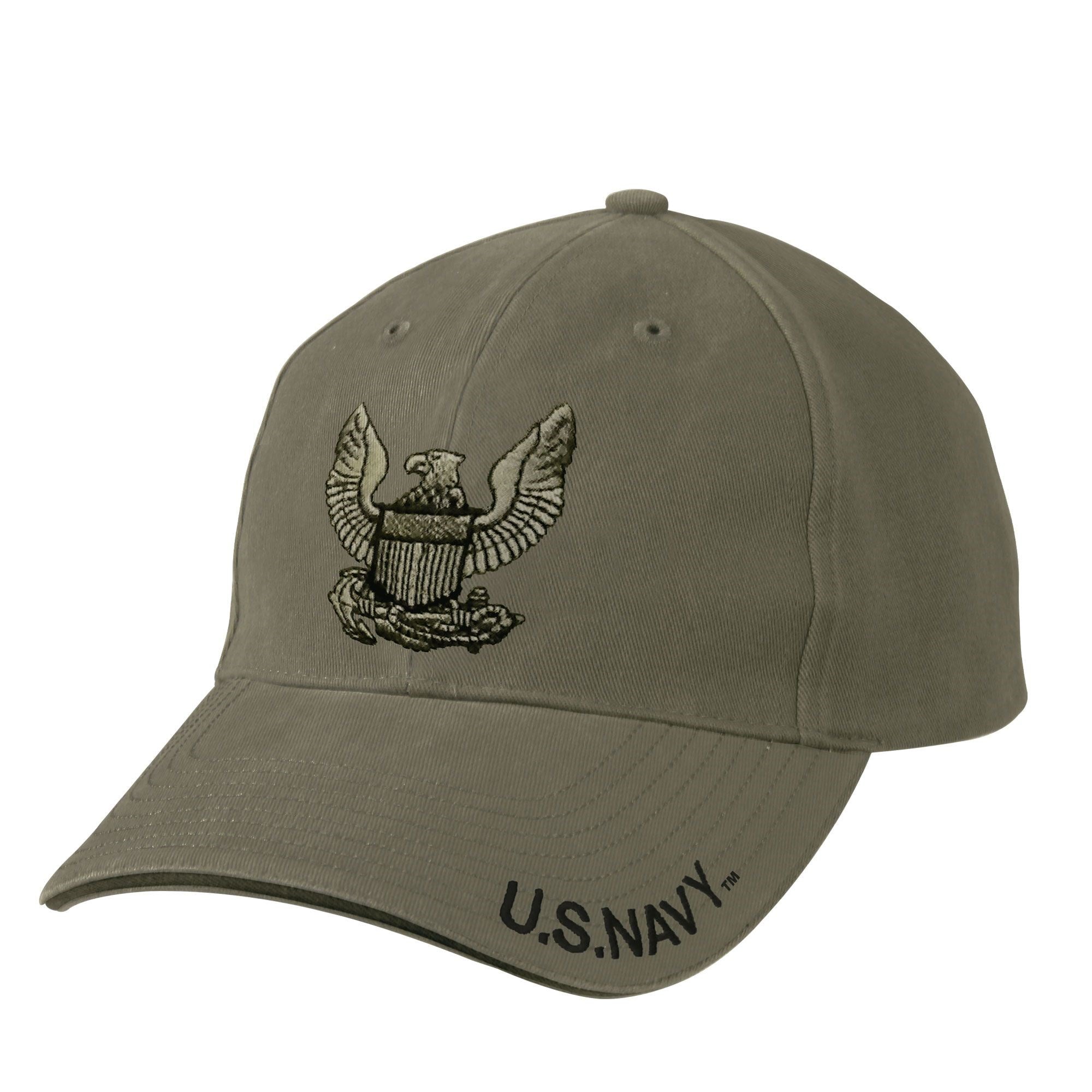 Gorra U.S. NAVY EAGLE vintage verde con bordado y visera sandwich