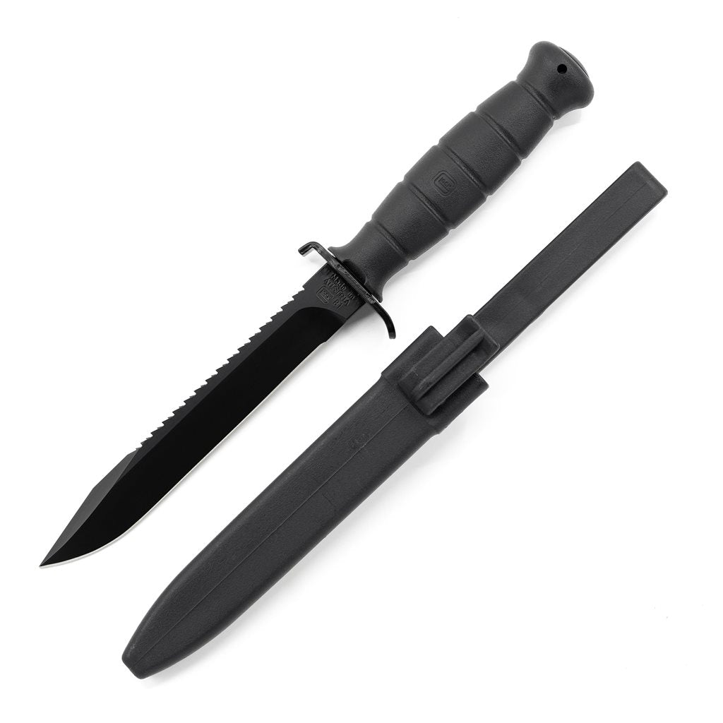 Cuchillo Glock Survival FM81 Dark Earth con vaina de plástico