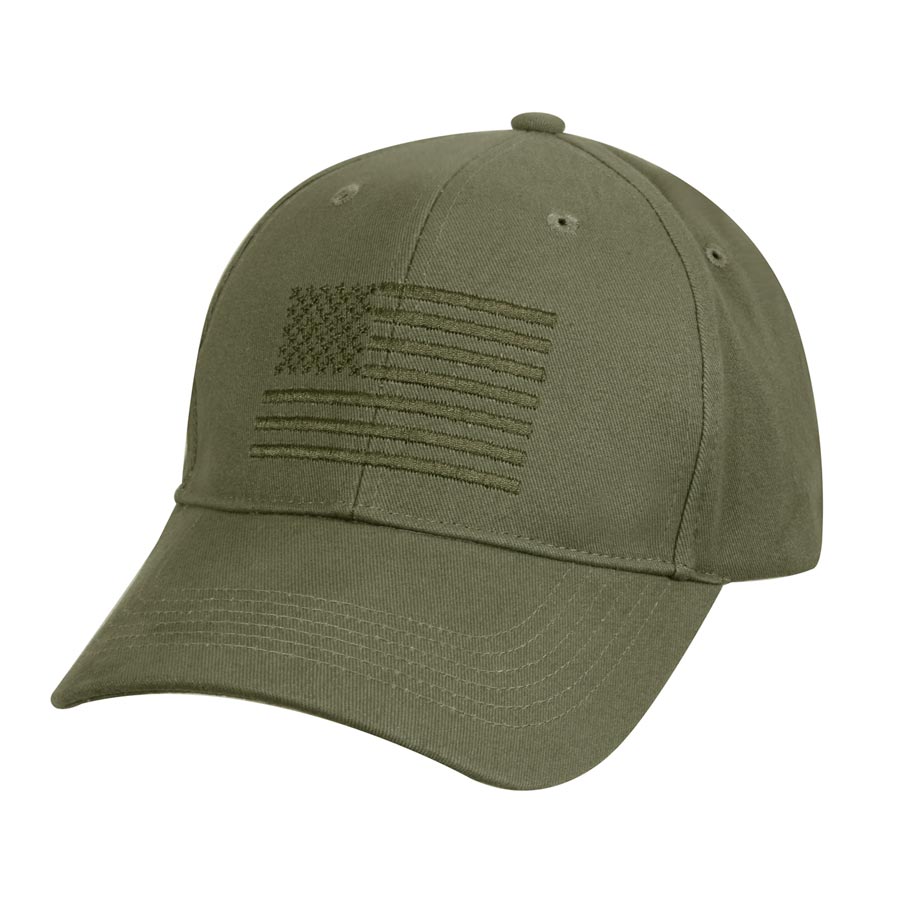 Gorra baseball negra con bordado de la bandera de EE. UU., visera tipo sandwich, 100% algodón y cierre de velcro