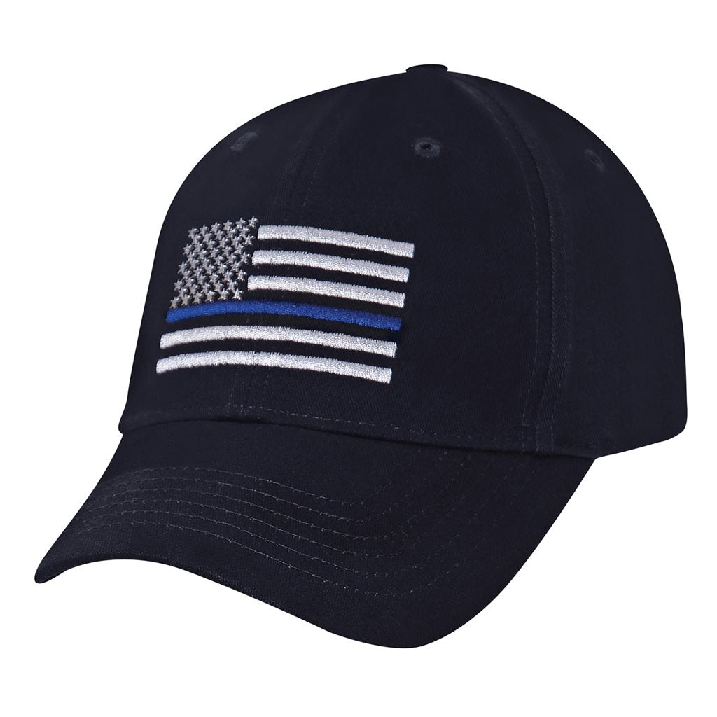 Gorra de béisbol COYOTE con bandera USA y línea azul, bordado frontal y cierre de velcro