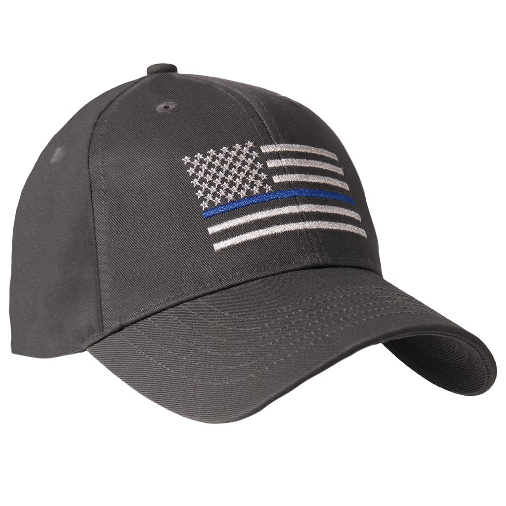 Gorra de béisbol COYOTE con bandera USA y línea azul, bordado frontal y cierre de velcro