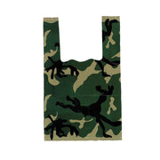 Bolsa de plástico mediana con estampado de camuflaje Woodland 58 x 30 cm
