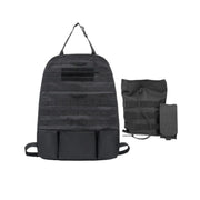 Panel táctico MOLLE negro para respaldo de asiento de coche