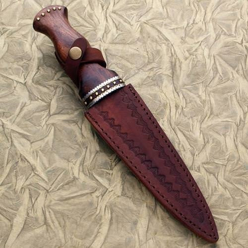 Faca Sgian Dubh em aço damasco 403915