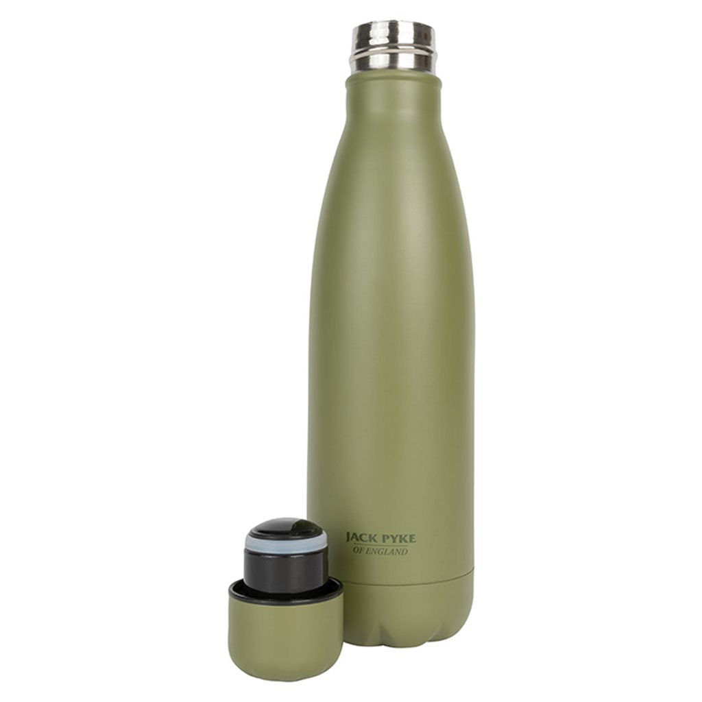 Termo 500 ml en forma de botella color verde mate JBTLTH500G