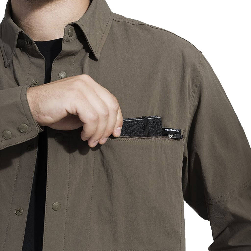 Camisa WAYNE SUNPROOF, tejido ligero y elástico con protección UPF 50+