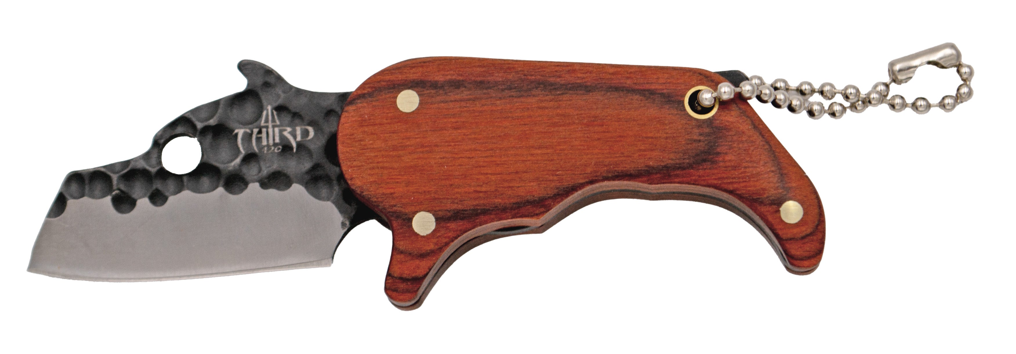 Third K2483 420 Steel Knife with Pakkawood Handle and Sheath