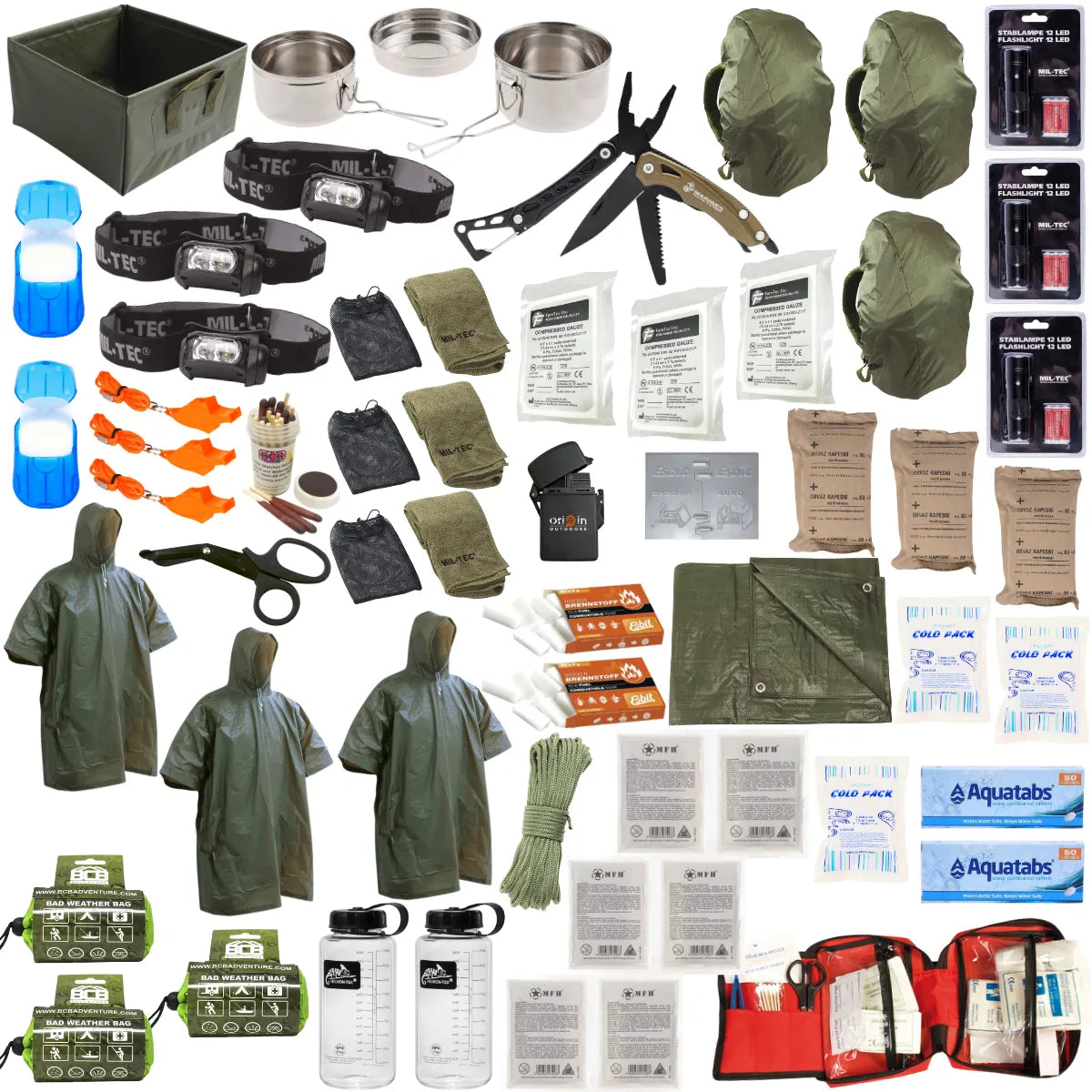 Kit Emergencia 72H Familiar – Preparación para toda la familia