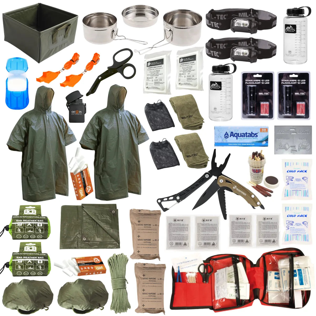 Kit Emergencia 72H para 2 Personas