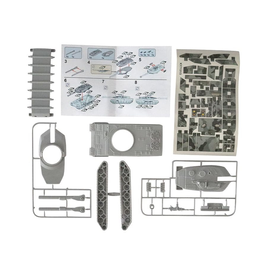 Maqueta del tanque Leopard 2A6 a escala 1:100