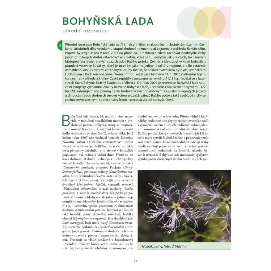 Cubierta del libro 'Tesoro de la naturaleza de České středohoří' — edición 50.º aniversario