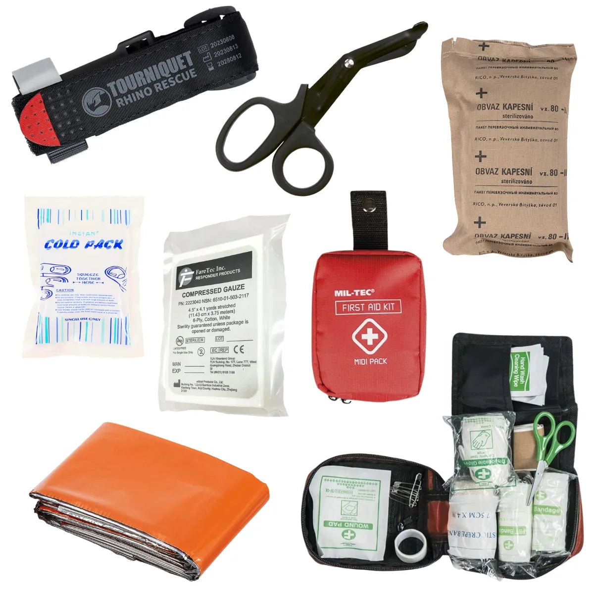 IFAK Esencial – Kit de primeros auxilios y control de hemorragias