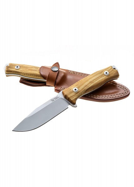 Cuchillo de caza fijo M5 con Mango en Olivo o Rosa de Santos, Lionsteel LS-M5 - Espadas y Más