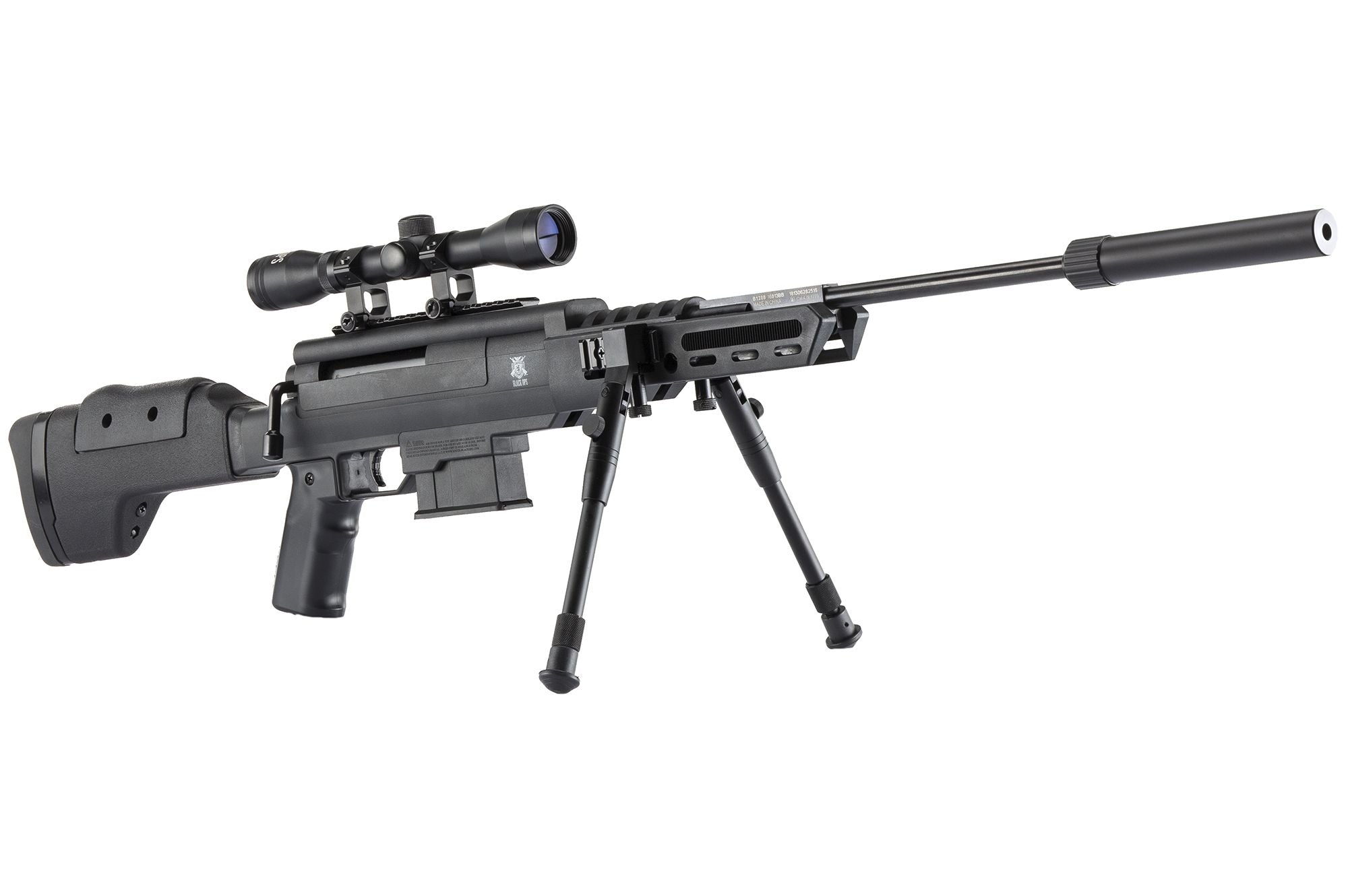 Carabina Norica Sniper con Gas Power Piston, Visor y Bípode Incluidos