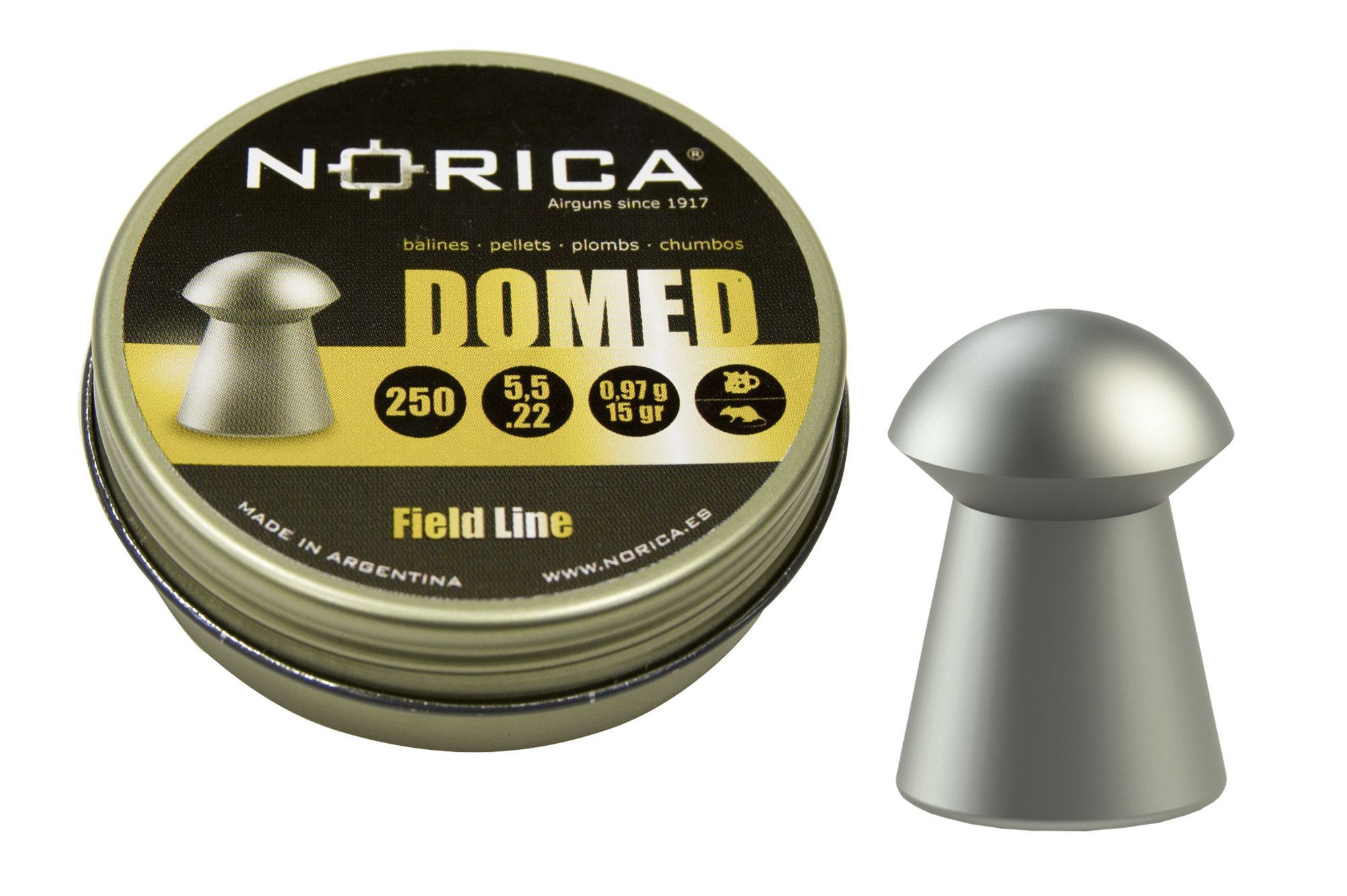 Balines Norica Domed de plomo 250 unidades