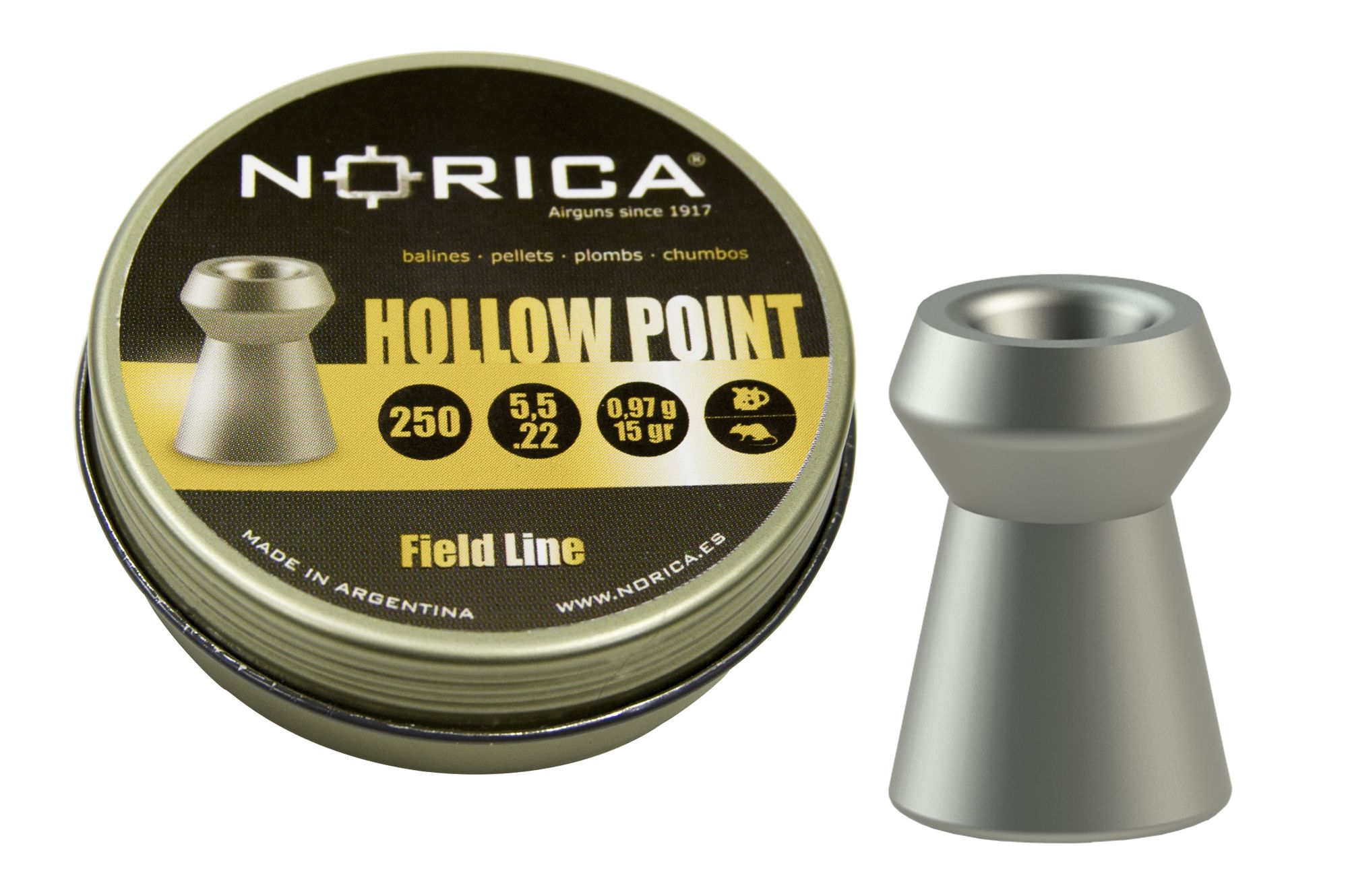 Balines Norica Hollow Point de Cobre
