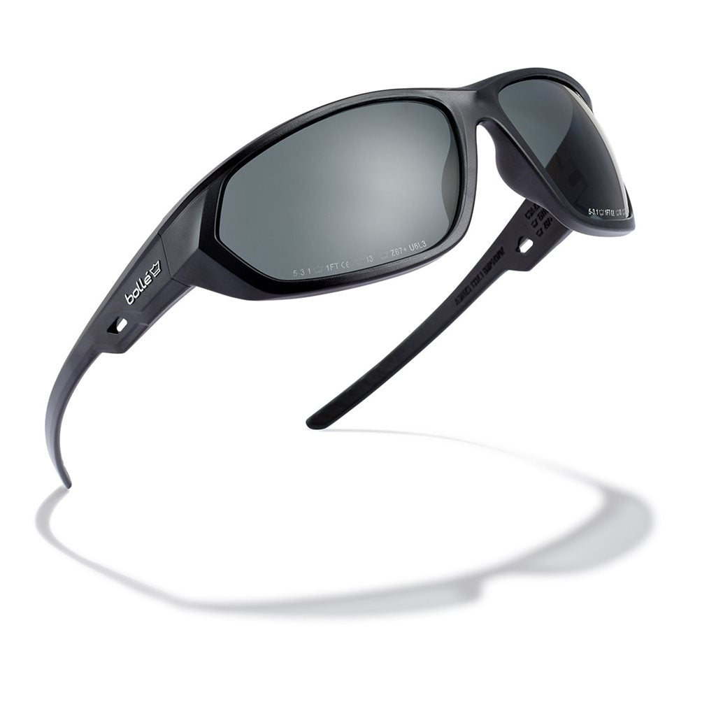 Gafas de protección KOMET con lentes ahumadas y acabado PLATINUM