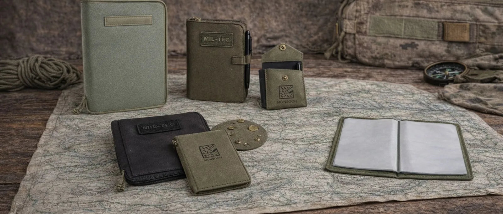 Placas y estuches tácticos
