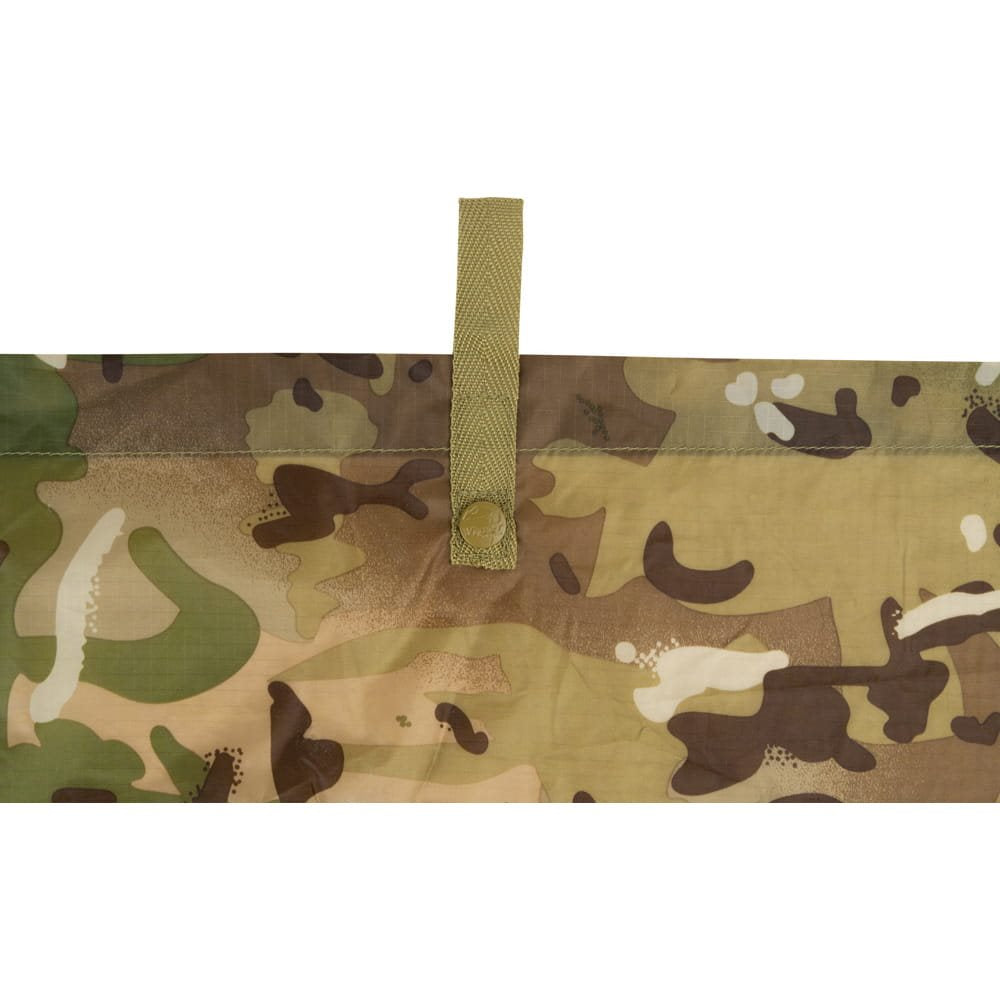 Lona BASHA 270 x 175 cm de nylon recubierto, plegada en bolsa aprox. 20 x 16 x 7 cm