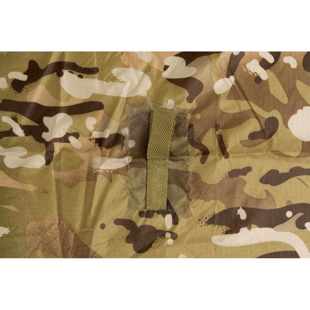 Lona BASHA 270 x 175 cm de nylon recubierto, plegada en bolsa aprox. 20 x 16 x 7 cm
