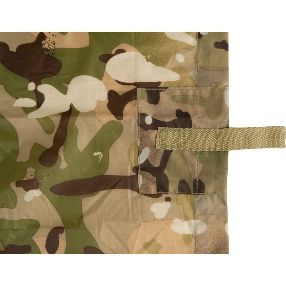 Lona BASHA 270 x 175 cm de nylon recubierto, plegada en bolsa aprox. 20 x 16 x 7 cm