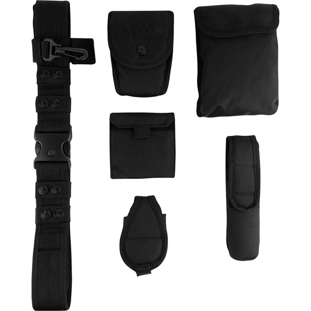 Cinturón SECURITY PATROL VIPER negro con 6 fundas