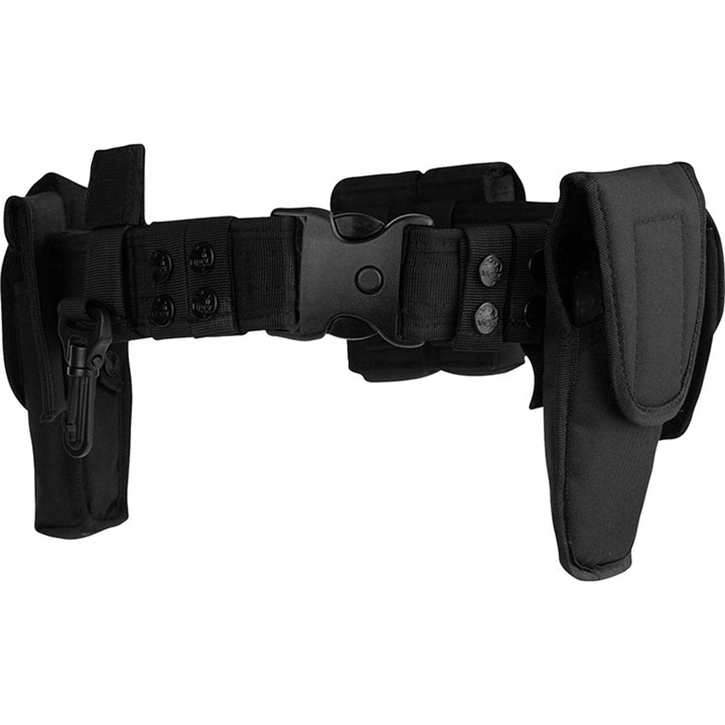 Cinturón SECURITY VIPER negro con 6 fundas (esposas, spray, documentos, llaves, cargadores)